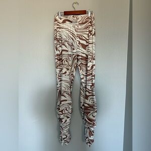 SHEIN Brown and White Swirl Pants